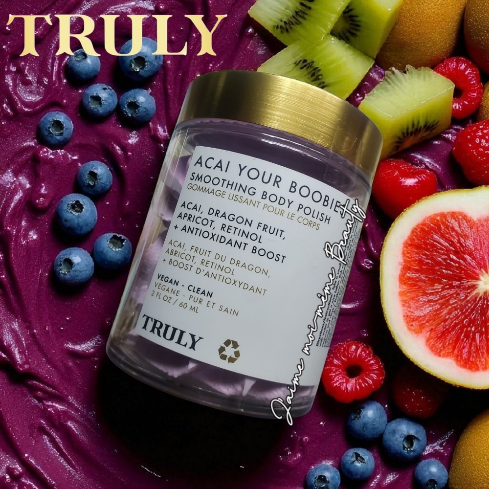 Truly Acai Your Boobies Skin Smoothing Body Scrub With Retinol & Antioxidants